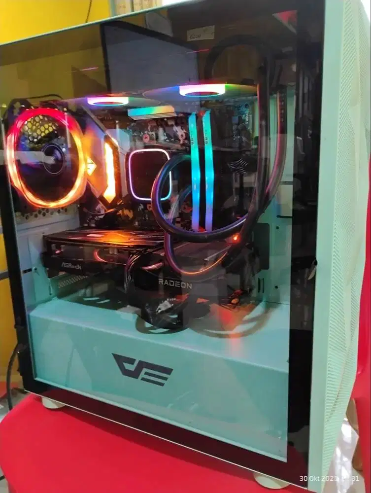 PC Gaming AMD Ryzen 5 5600, B550M Steel Legend, DDR4 2x8GB, NVME 1TB