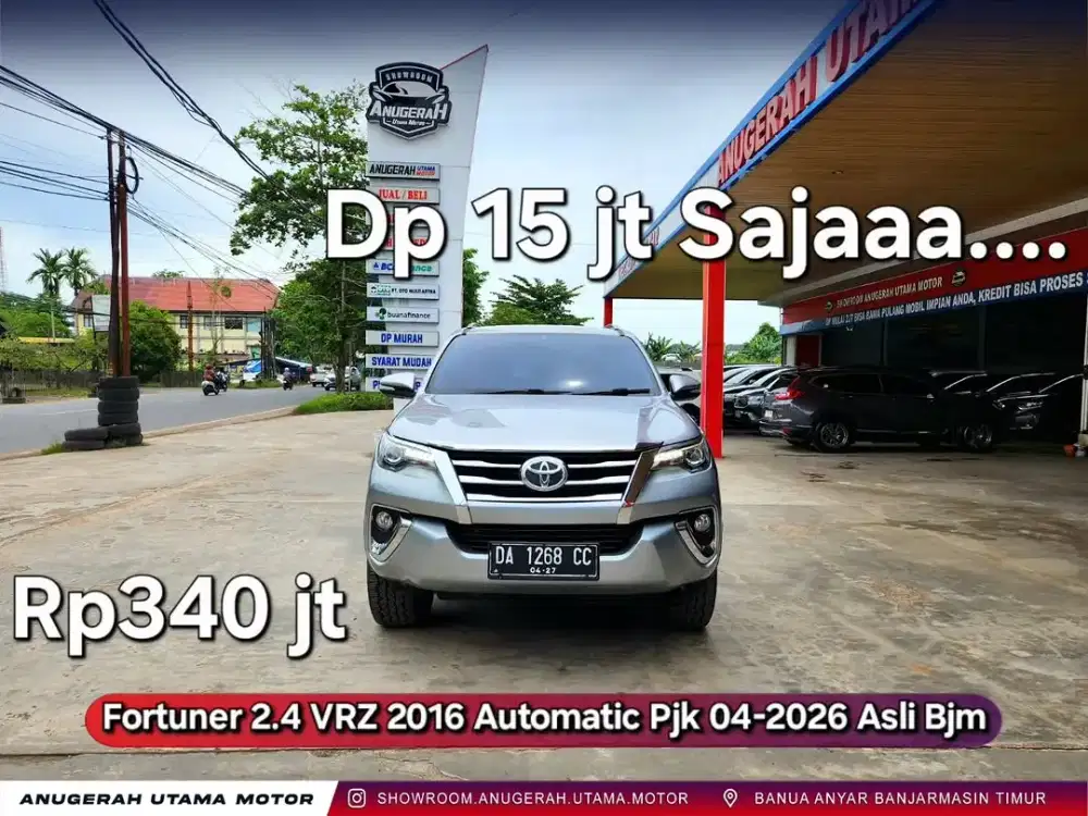 Dp15jt Fortuner VRZ 2016 Automatic Asli Bjm