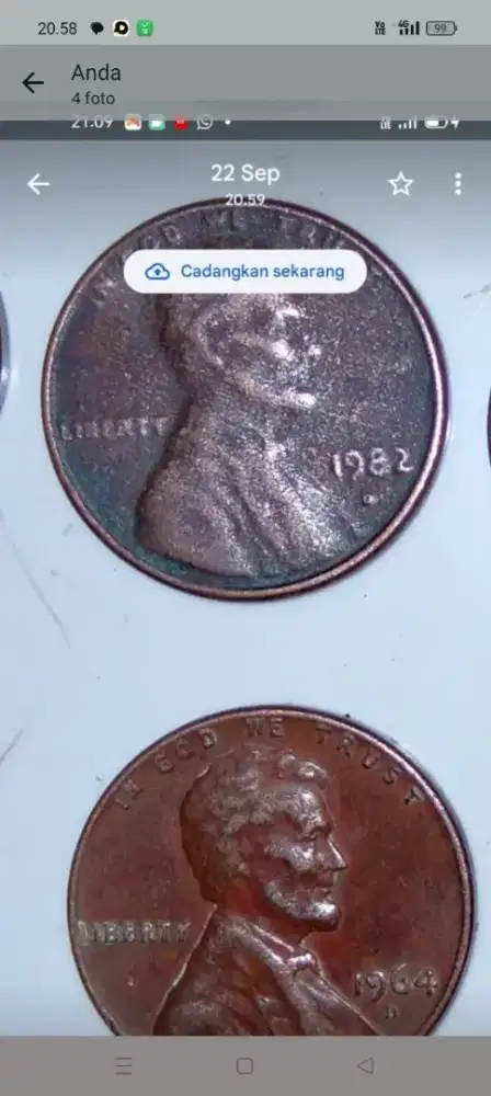 Uang/coin kuno tahun jadul