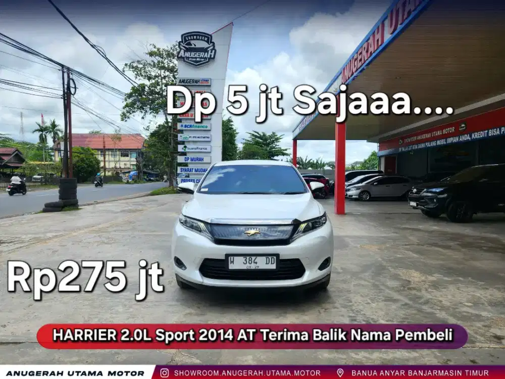 Dp5jt Harrier 2.0L Sport 2014 AT Terima Balik Nama Pembeli