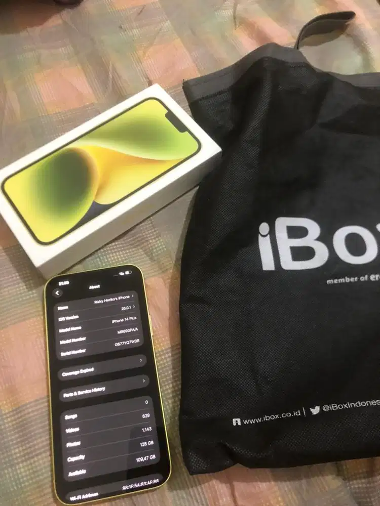 Jual Iphone 14 plus 128gb (yellow)