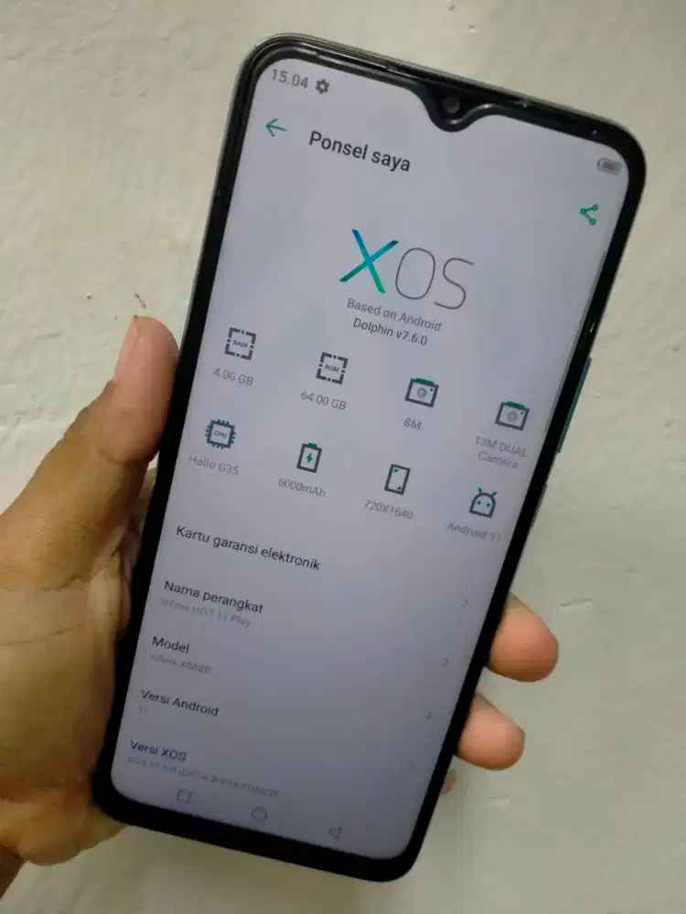 HP INFINIX HOT 11 PLAY RAM 4/64GB