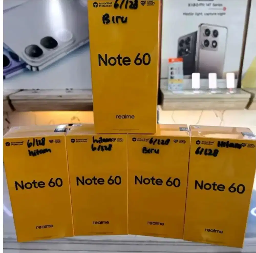 Murah new Realme Note 60 6/128 grs resmi, bsTT