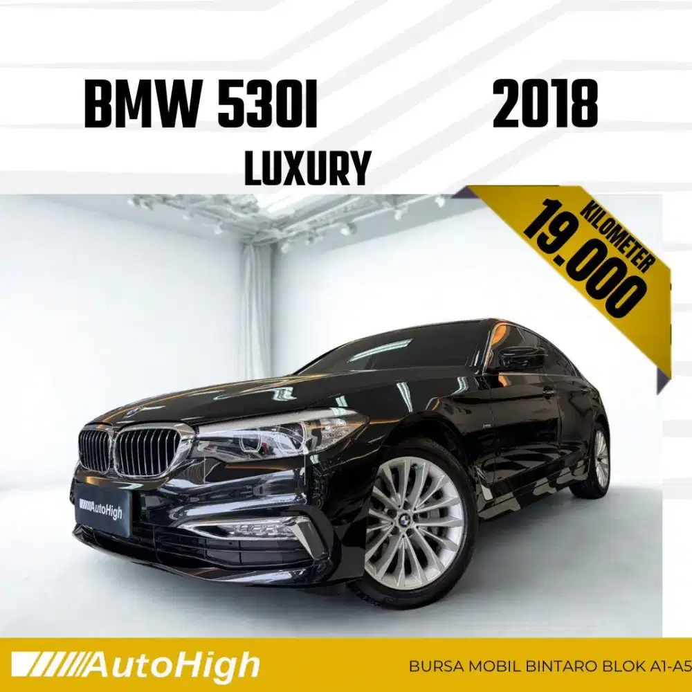 DP10% [Km19.000] 530i Luxury 2018 Black Reg 2019 #AUTOHIGH