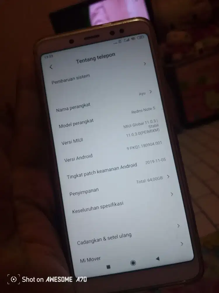 Redmi note 5 pro ram 4/64