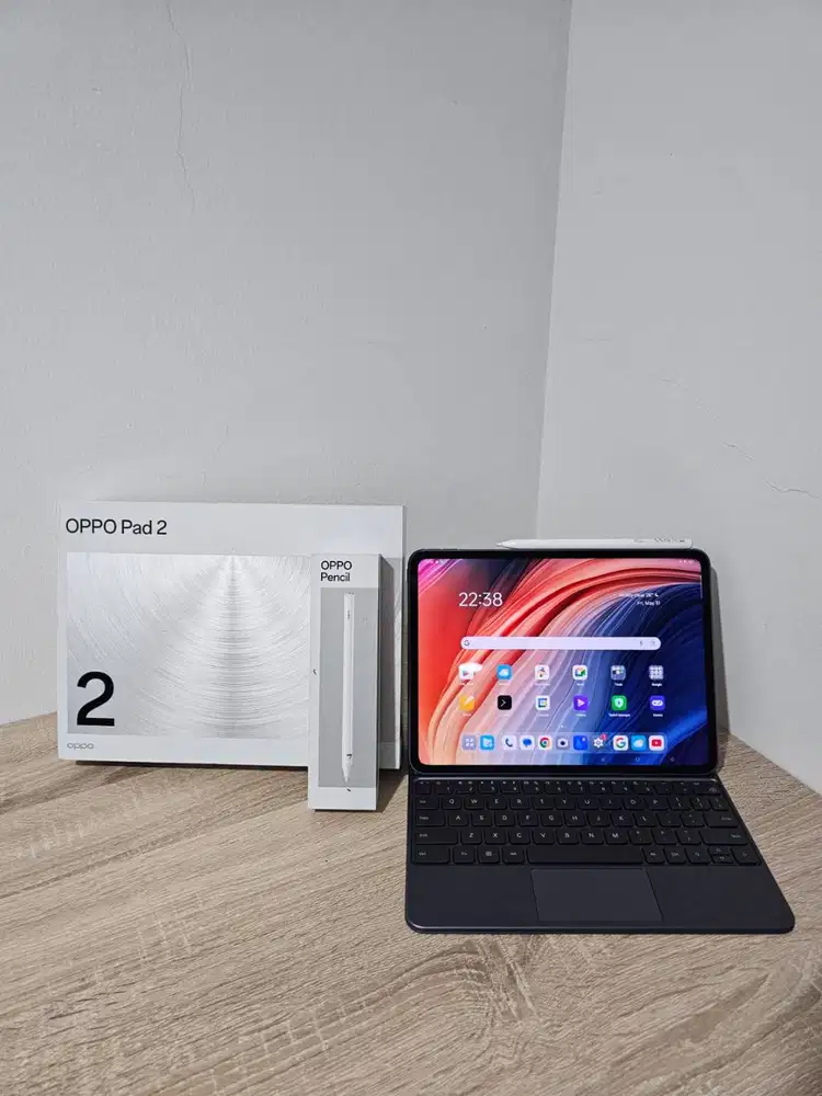 Oppo Pad 2 8/256 Resmi Grey Fullset + Keyboard + Pencil 11.61 Inch