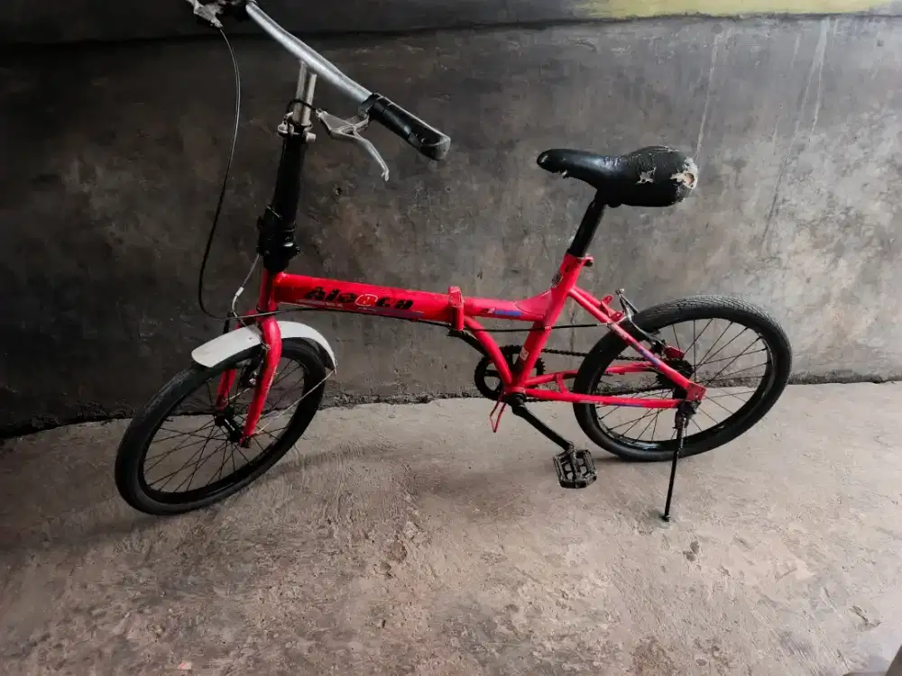 Sepeda lipat size 20 bekas jual murah aja
