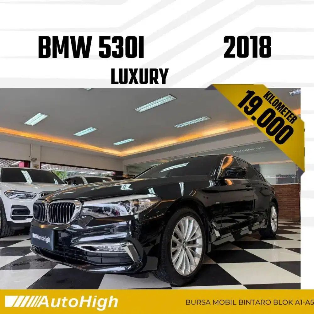DP10% [Km19.000] 530i Luxury 2018 Black / 520i Reg 2020 #AUTOHIGH