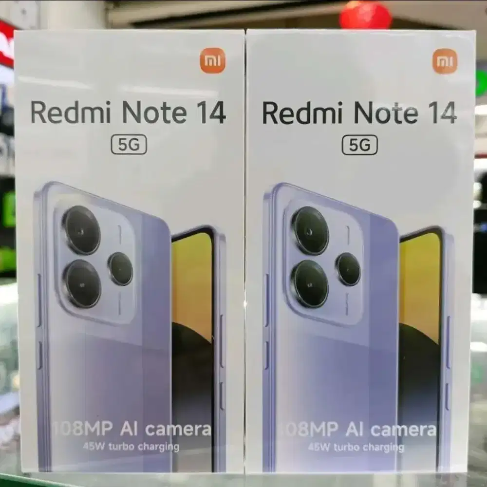 Murah new Redmi Note 14 5G 8/256 grs resmi, bs TT