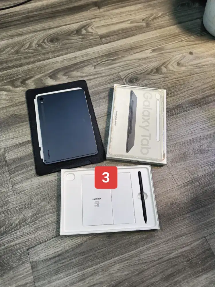 Samsung Tab S9 5G Sein Mulus Fullset Bonus Like New 8/128 gb graphite