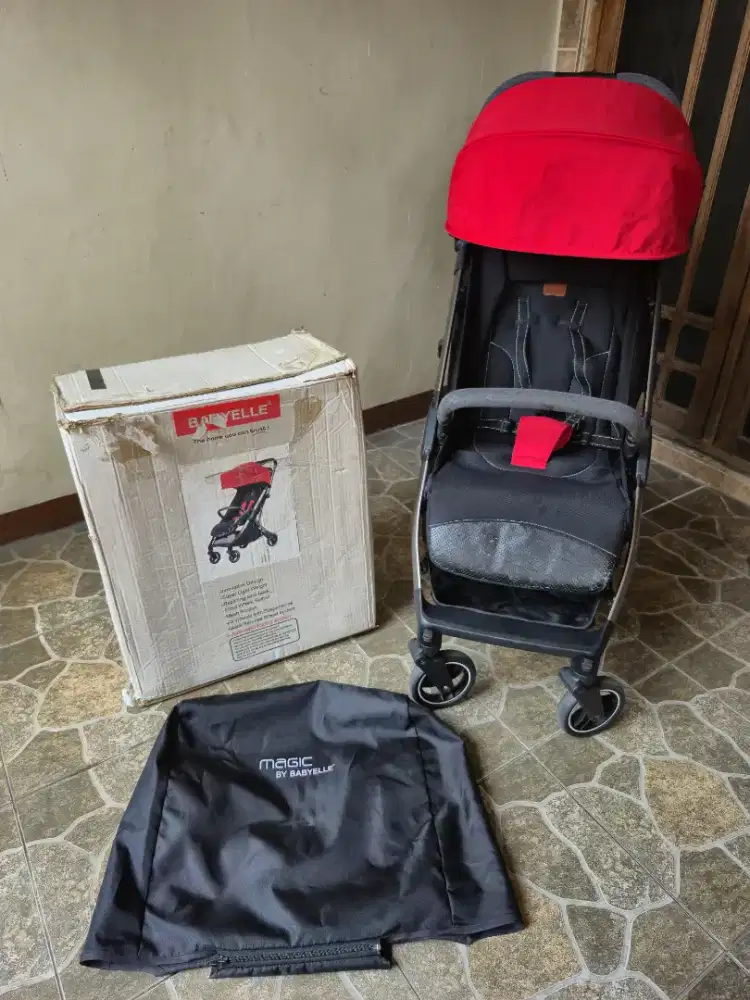 PRELOVED STROLLER BABY ELLE MAGIC AUTOFOLD FULLSET