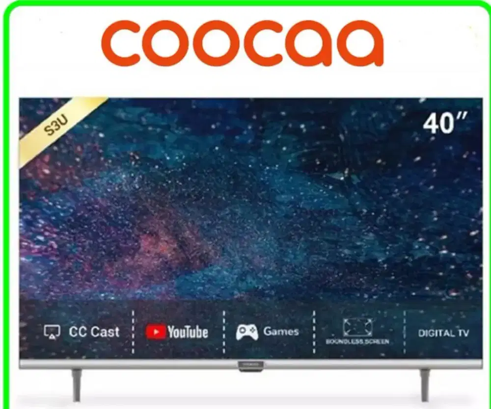 Murah smart TV Coocaa 40in masih bagus