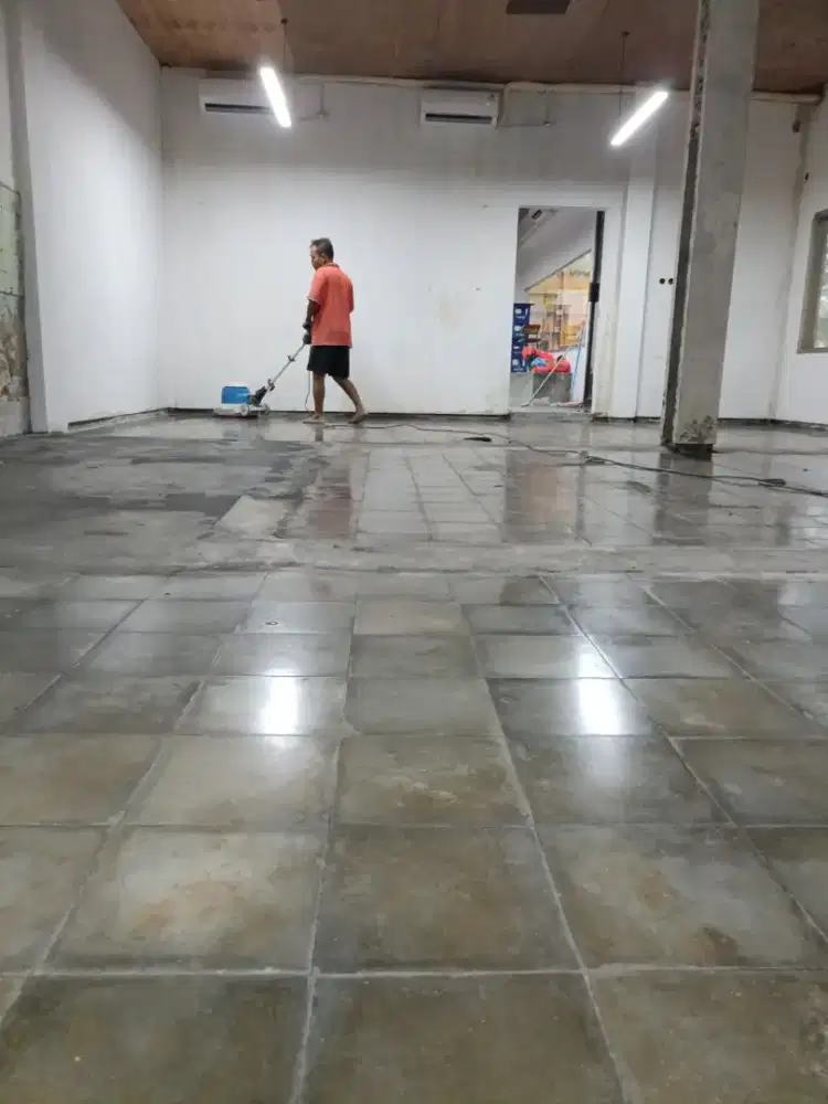 Jasa Poles lantai marmer teraso tegel acian granit andersit dll