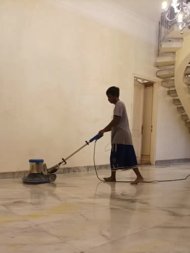 Jasa Poles Lantai Marmer Terazo Tegel Acian Betonn Granit DLL