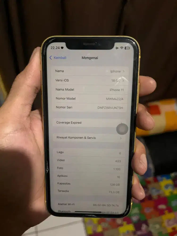 iPhone 11 Yellow 128gb inter