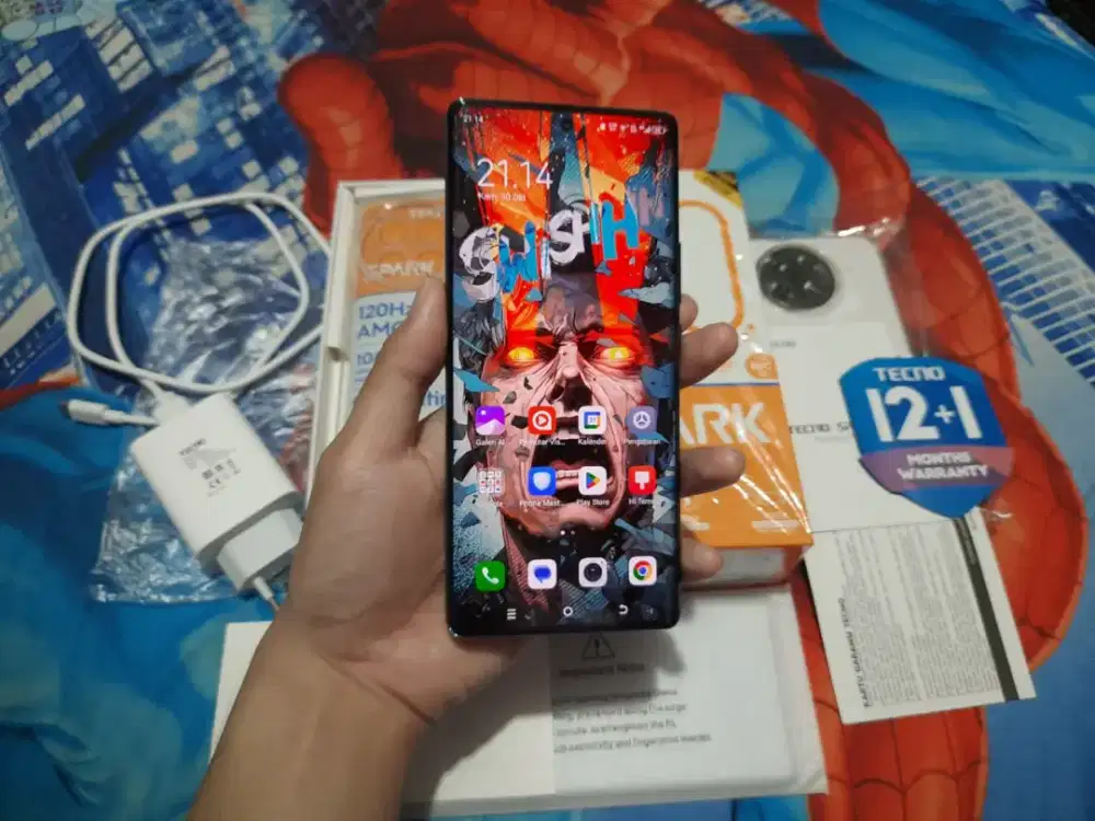 Tecno Spark 20 Pro Plus 8/256gb Fulset Ori Mulus Likenew Garansi Pnjng