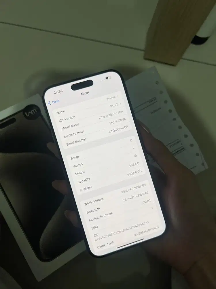 iphone 15 promax 256gb ibox