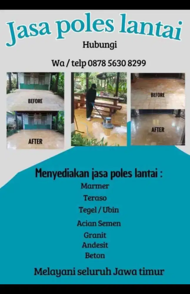 Melayani Jasa Poles Lantai Segala Jenis