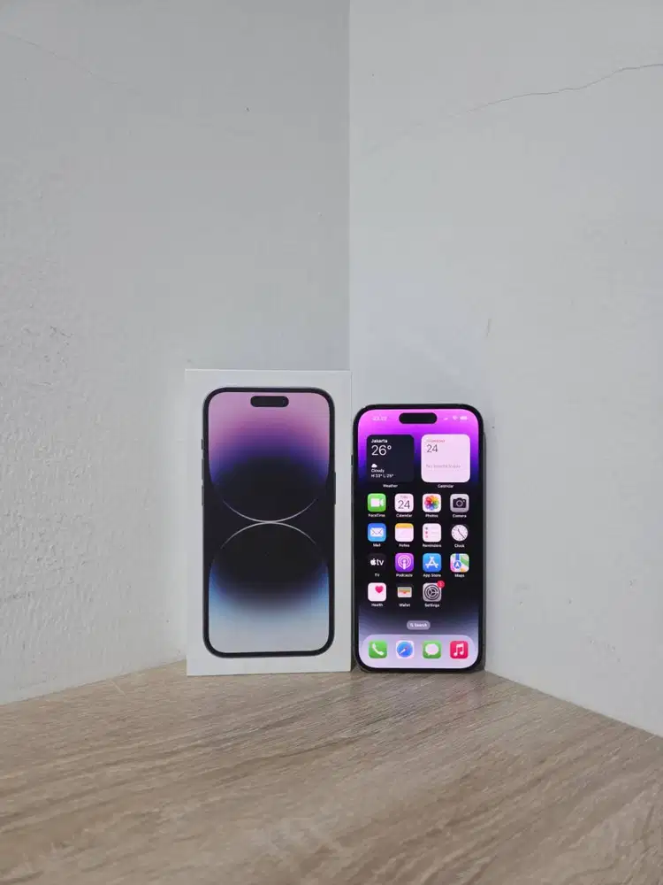 Apple iPhone 14 Pro 256GB 256 GB Ex Resmi iBox Deep Purple Perfect