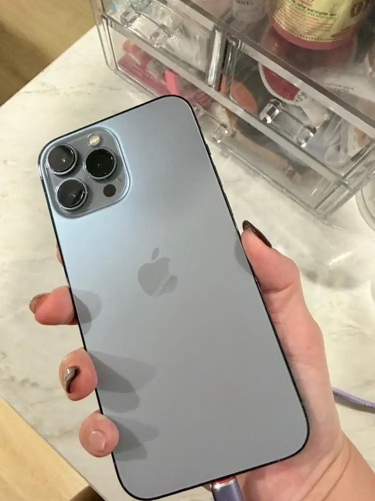 Dijual Iphone 13 Pro Max 256 Gb IBOX Sierra Blue MULUS