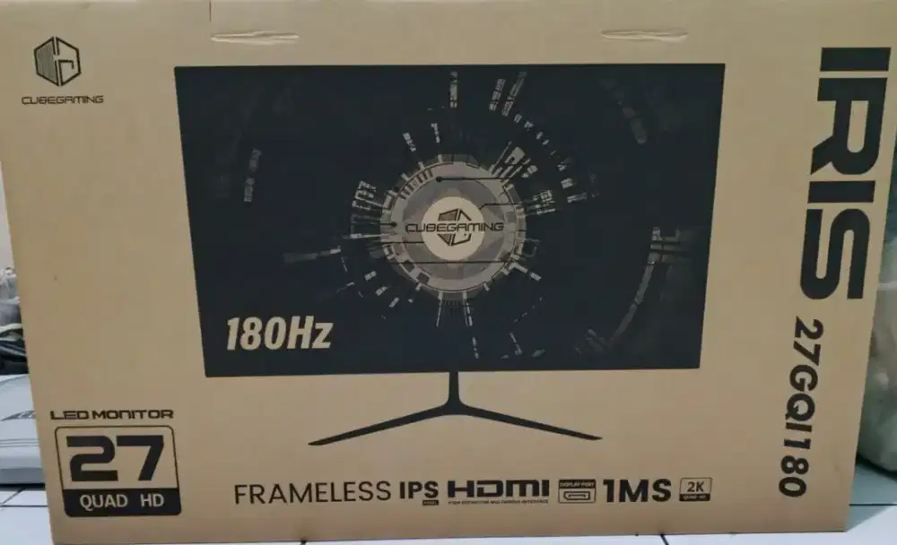 Cube Gaming IRIS 27GQI180 gaming monitor 27inc