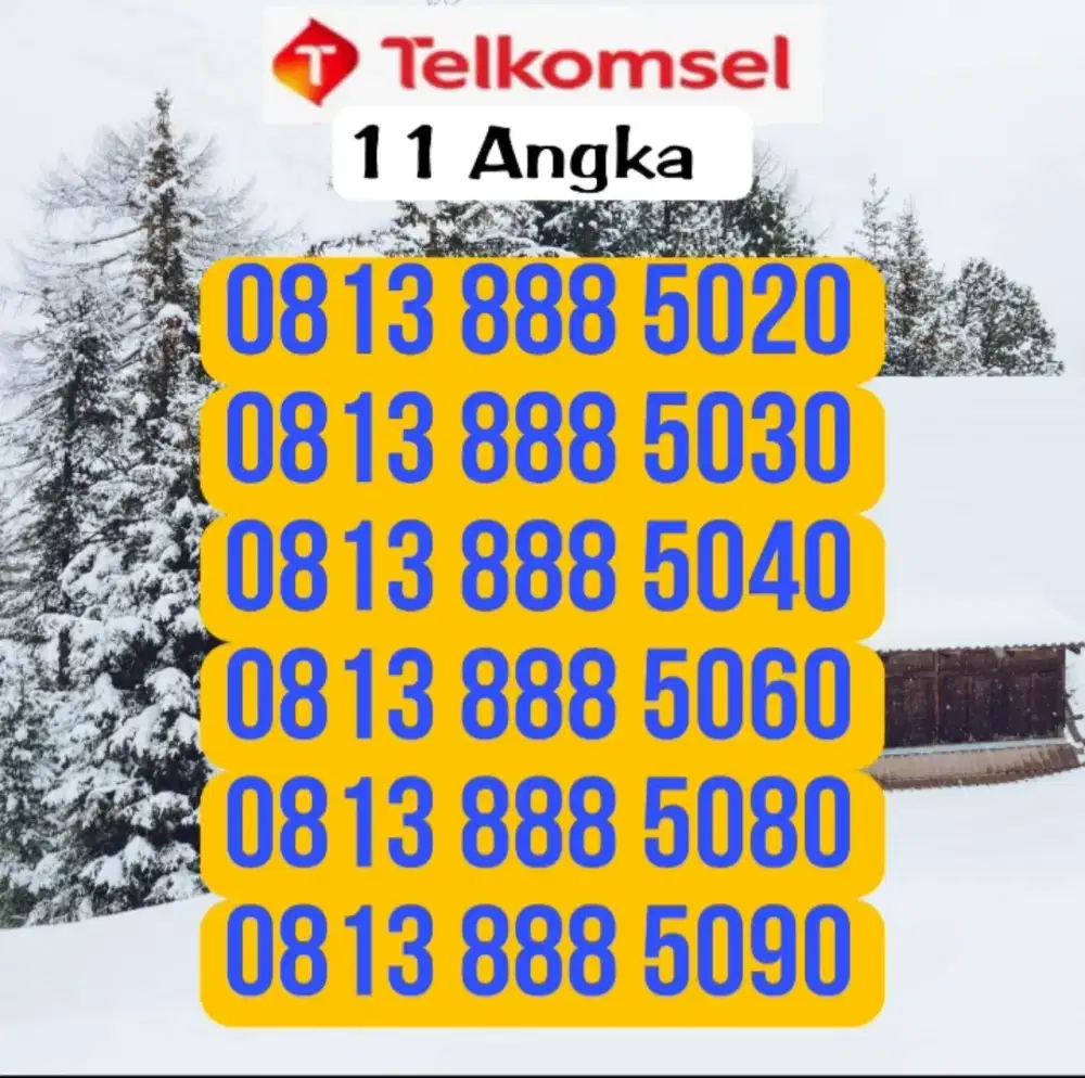 Kartu simpati 11 angka 888