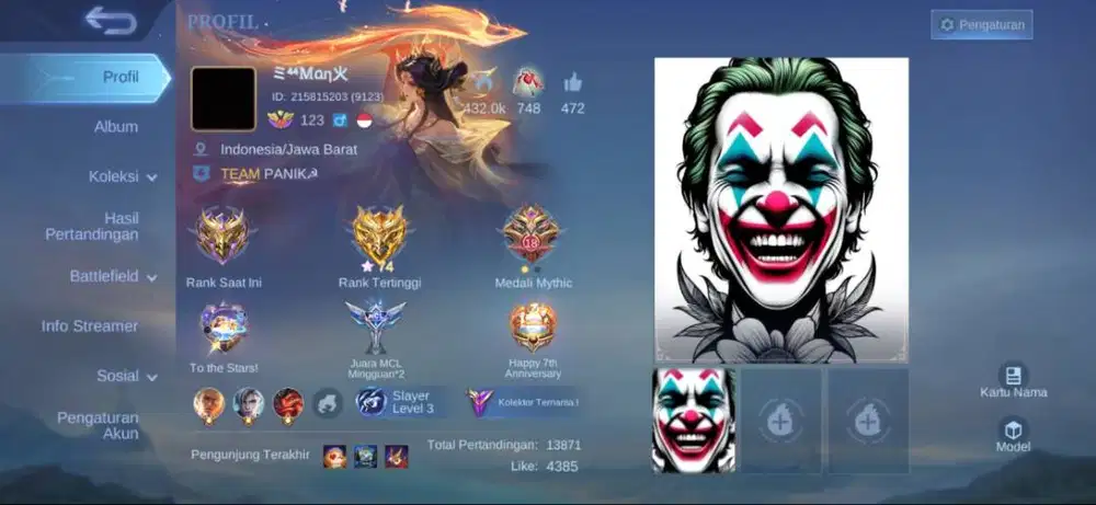 MOBILE LEGENDS ,Hero ,dapet semua max emblem
