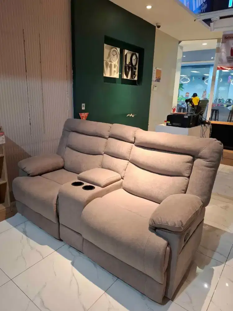 SOFA RECLINER 2SEAT MURAH