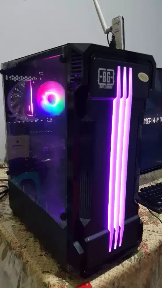 PC Fullset i7 3770 RX 550 Ram 16 gb SSD 2nd Good Condition + TV