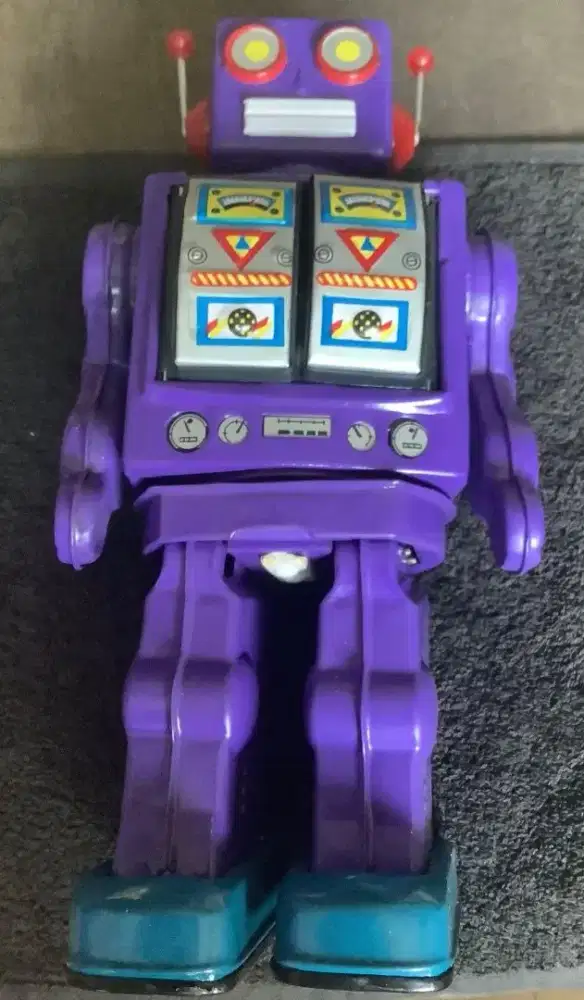 Tin Toy Robot Vintage Space Walk Mam Mainan