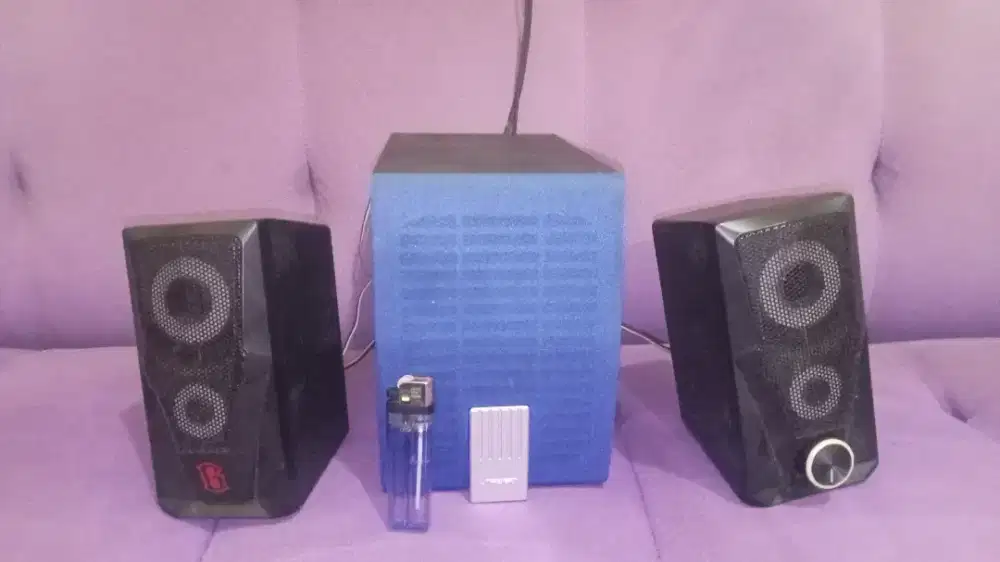 Speaker AKTIF laptop kecil plus subwoofer