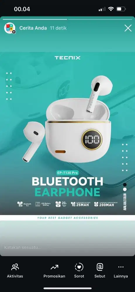 earphone tecnix ep t130 pro