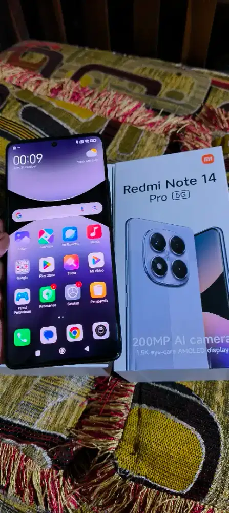 Redmi Note 14 Pro 5G 8/256gb istimewa baru (open box 1 hari pakai)