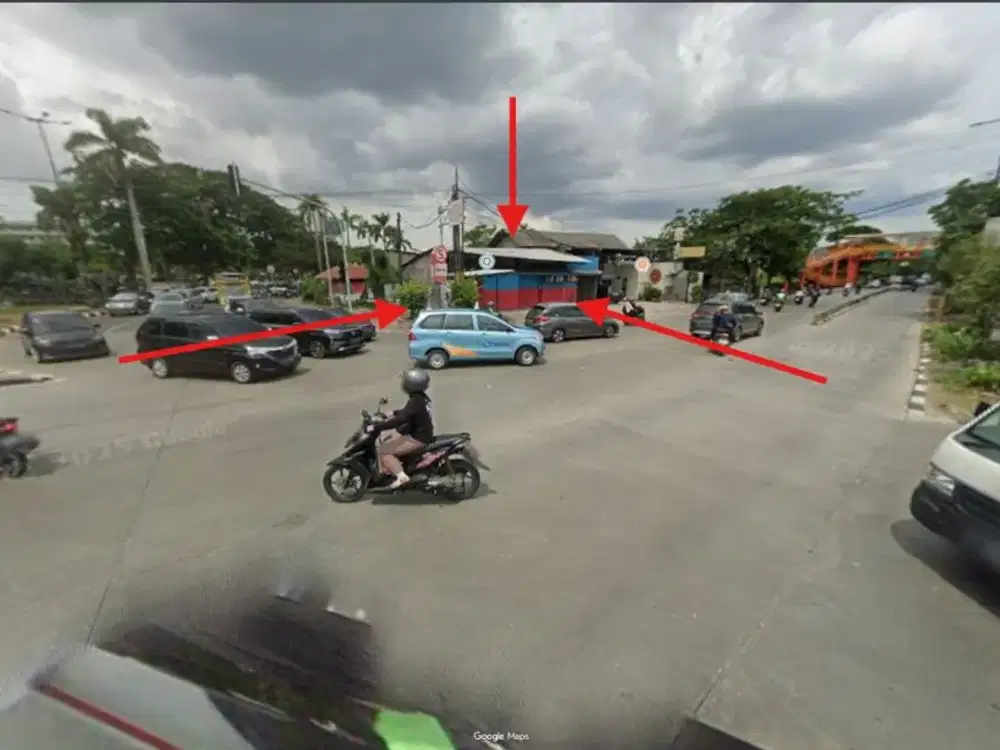 Sewa/Kerja Sama SUPER STRATEGIS di Hoek Jl. Raya Daan Mogot (6 lajur mobil) & Jl. Raya Tampak Siring (6 lajur), Lebar 25,7m, Kalideres, Jakarta Barat