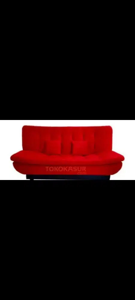 D jual sofa bed warna merah