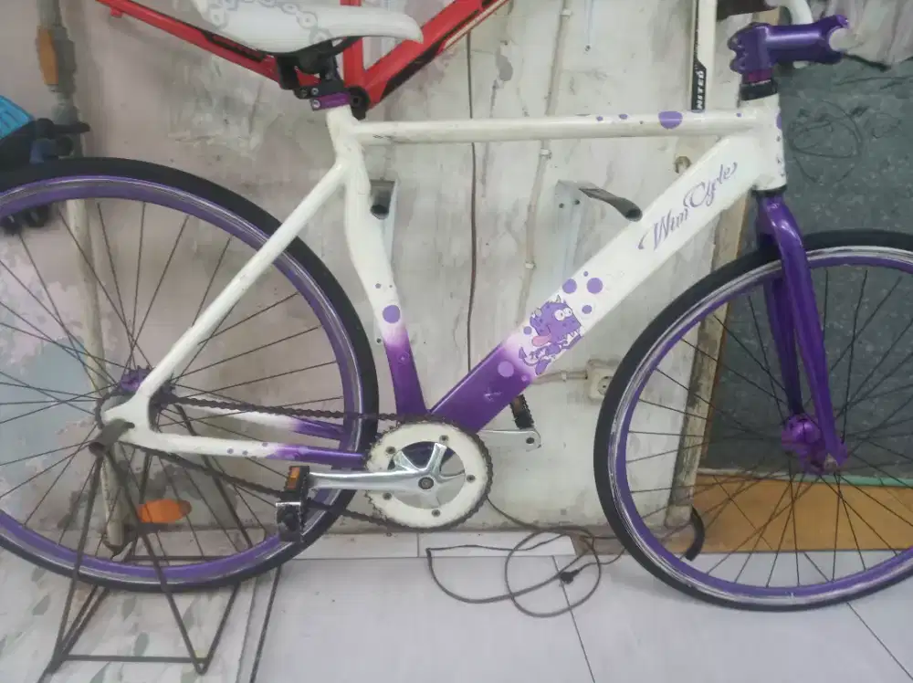 Sepeda fixie wimcycle aluminium