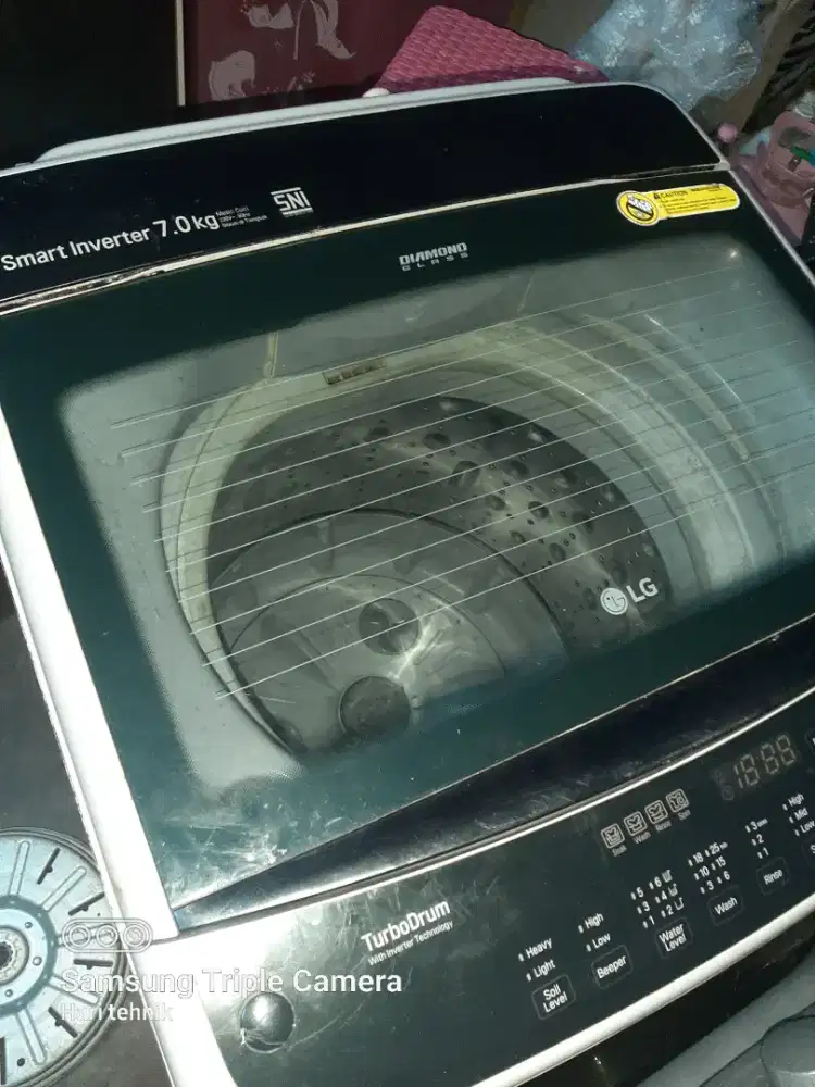Mesin cuci 1 tabung LG inverter 7kilo