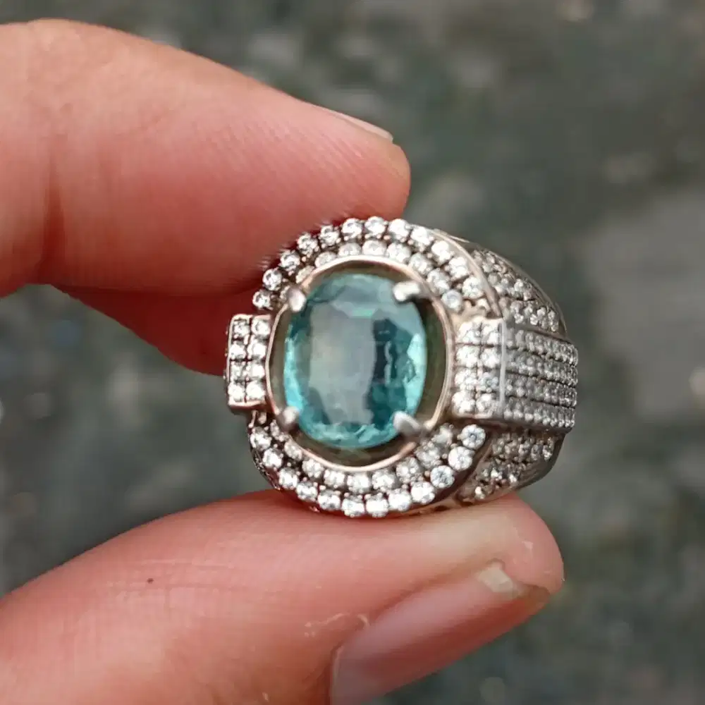 Batu Natural Aquamarine Beryl 2.66 ct Santa Maria