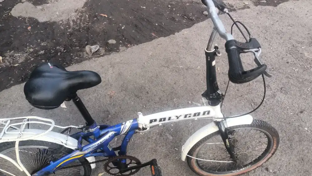 Sepeda lipat uk20 rangka kokoh rem pakem ban tebal semua siap pakai