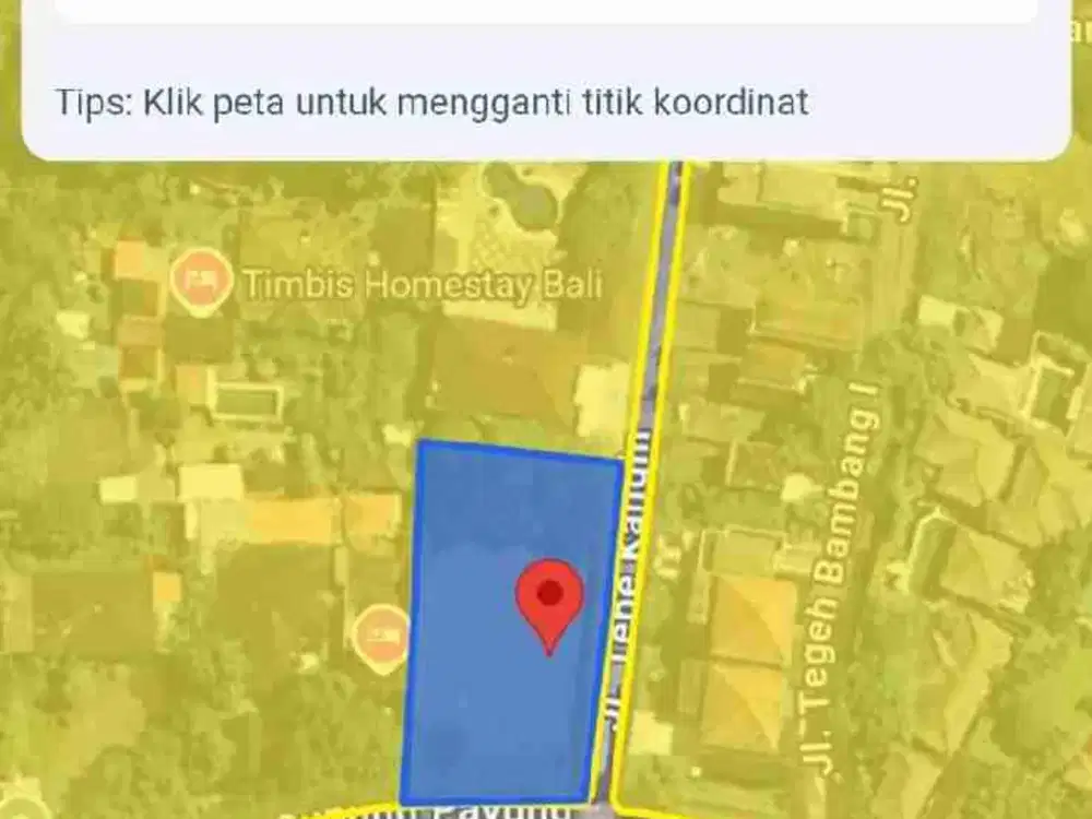 Tanah murah 800m2 jln utama gunung payung Pandawa idr 5,2 JT/m2