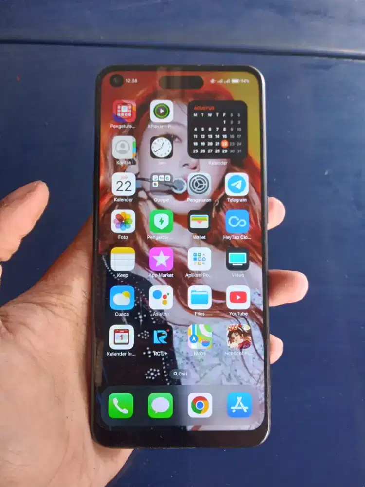 Oppo Reno 5F 8/128 siap pakai