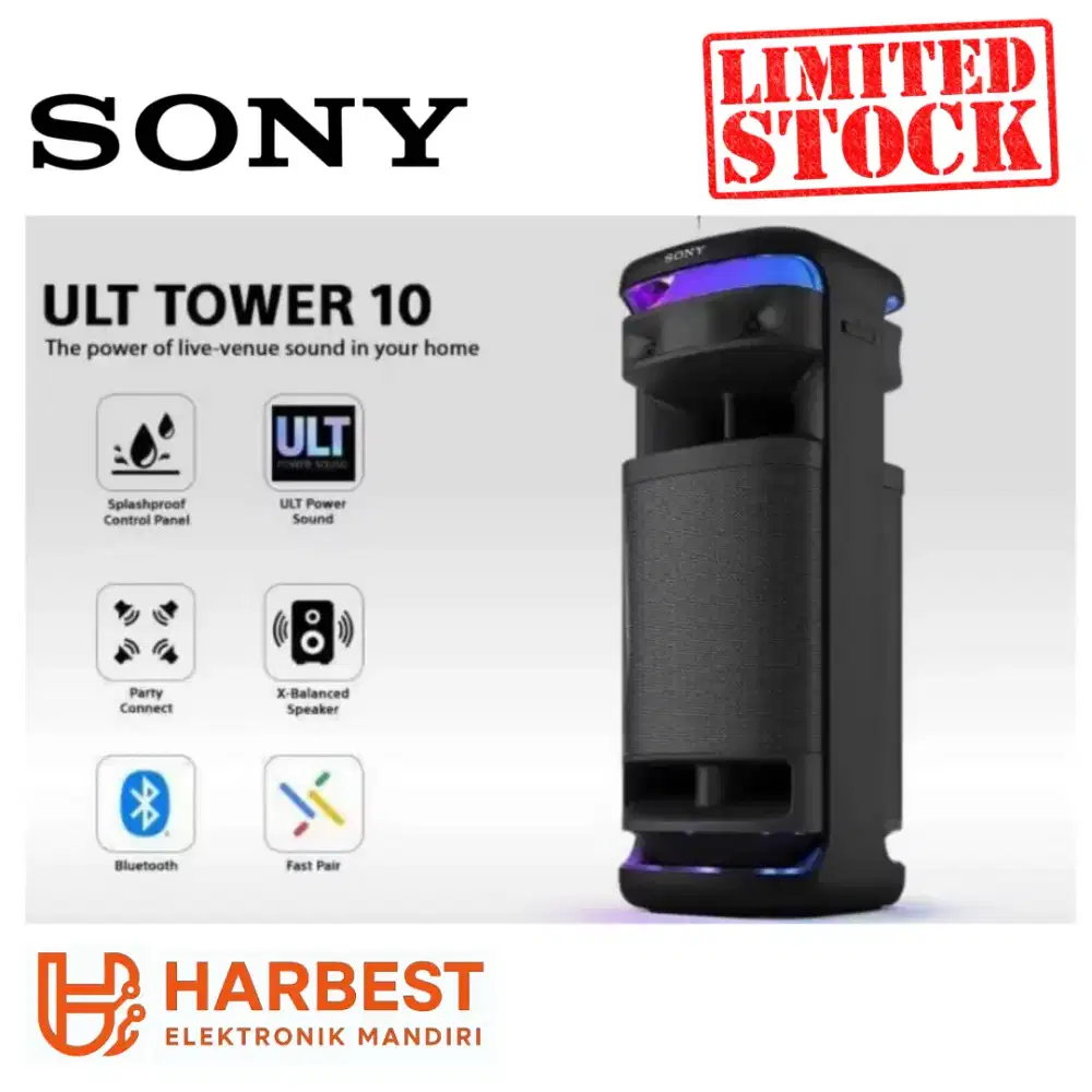 SONY SRS-ULT1000 Tower10 Wireless Portable Bluetooth Karaoke Party