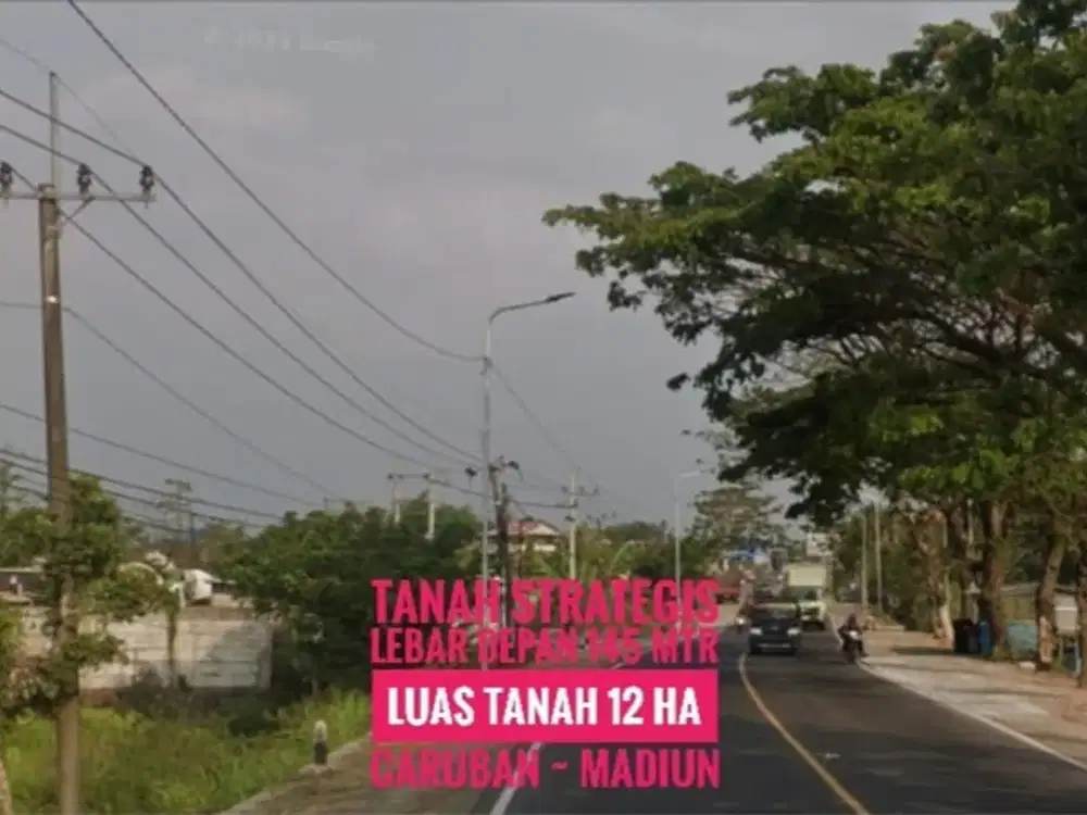 [L], Tanah Industri LD 145 mtr, dpn Exit TOL Caruban MADIUN, Strategis