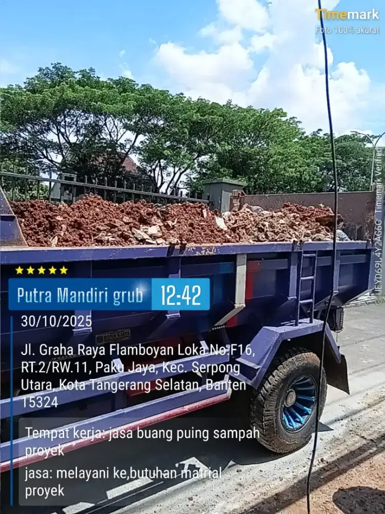 Jasa pengurugan buang puing sampah