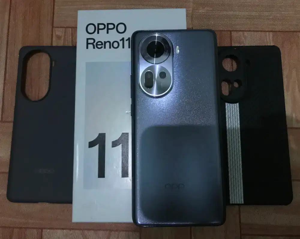 Oppo Reno 11 5G 8/256, Abu, Like New, Garansi Lama, Fullset, No Minus