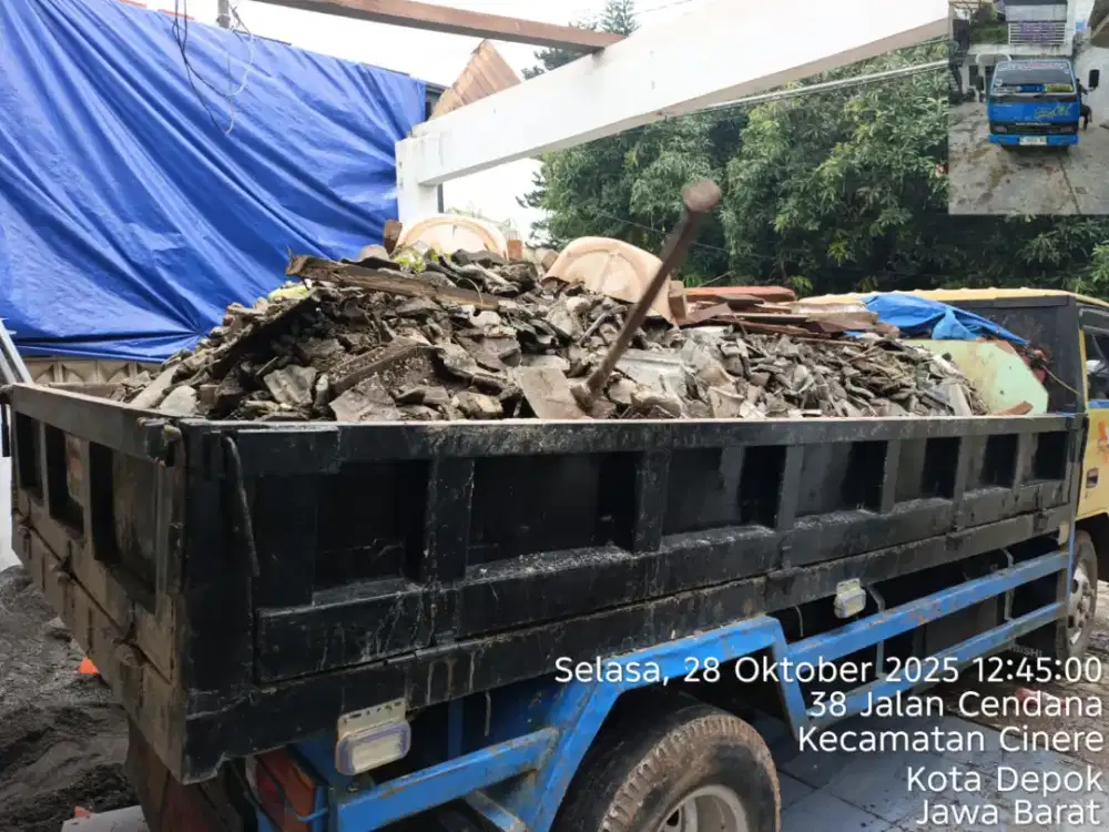 Jasa buang puing dan angkut tanah
