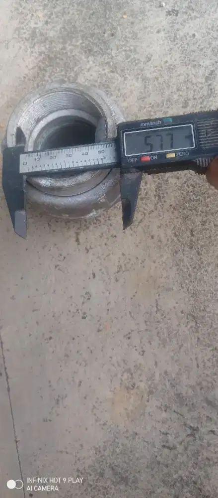 Water mur material aluminium ukuran 2 1/4 inch