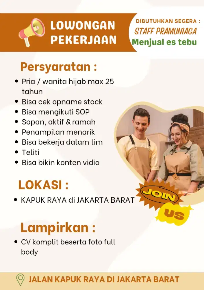 Lowongan kerja di tanah abang