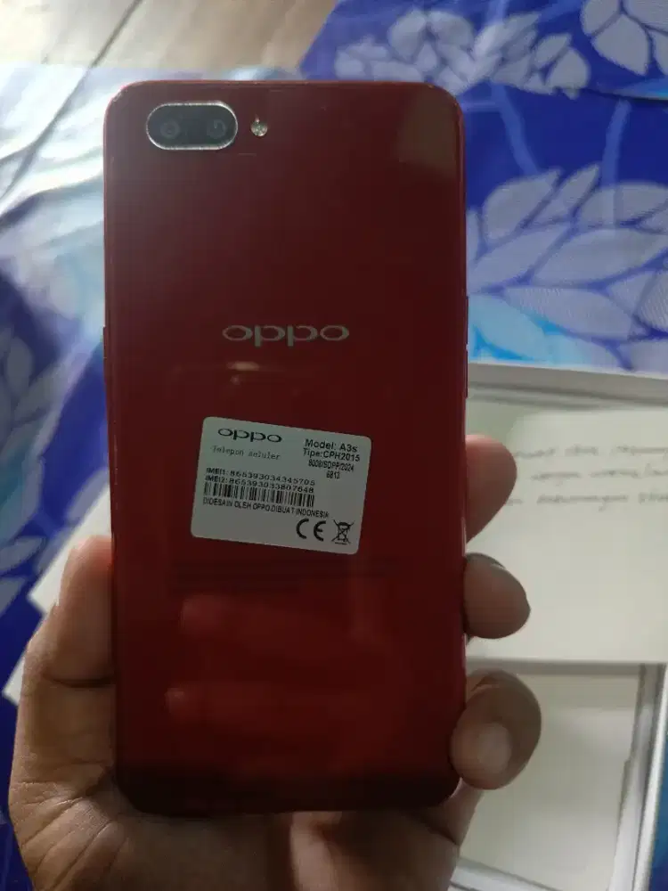 Jual hp baru Oppo a3s ram 4/64 layar 6,2 inch fulset