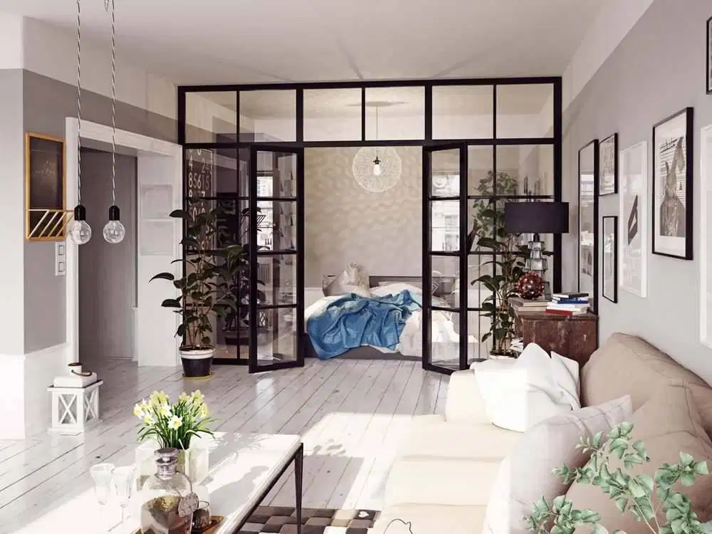 Ahlinya Pasang Partisi - Plafon Gypsum + Kusen Alumunium - Aluminium